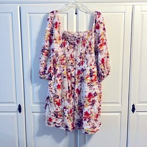 Terra Sky Smocked Dress